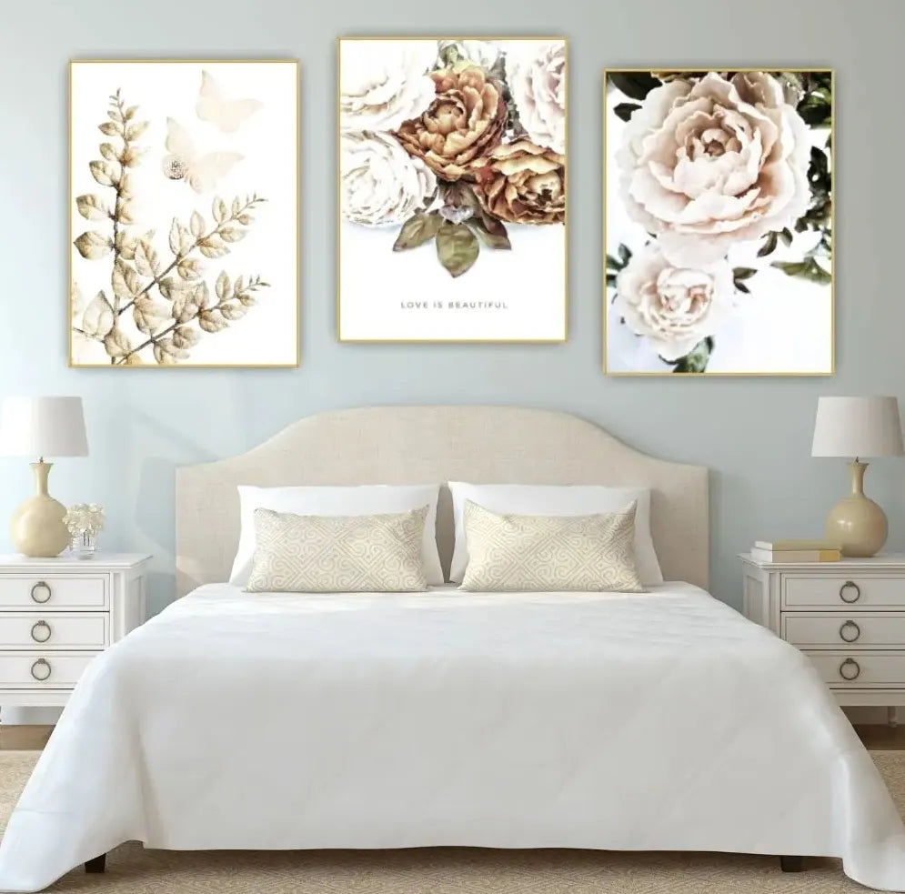 Färdigt Tavelpaket "Love is Beautiful" Guld