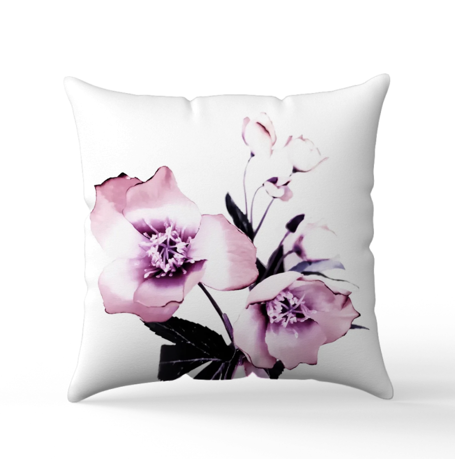 Kuddfodral "Flower Closeup" Rosa