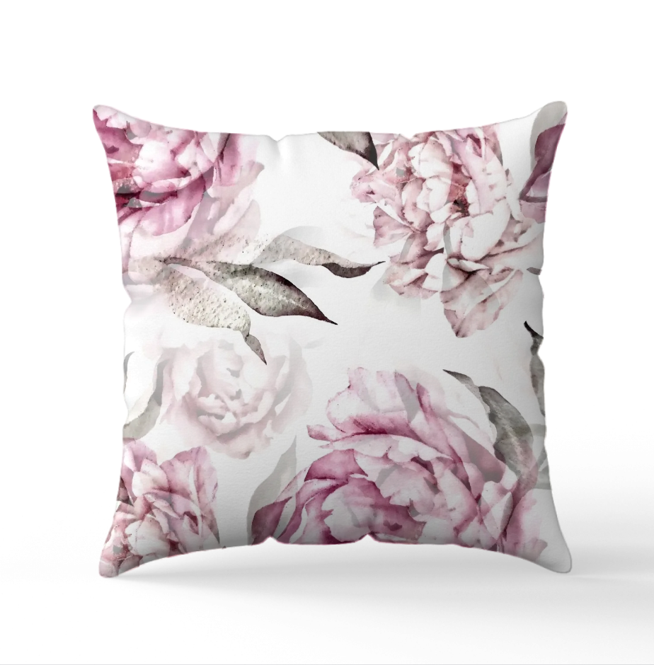 Kuddfodral "Flowerbed" Rosa
