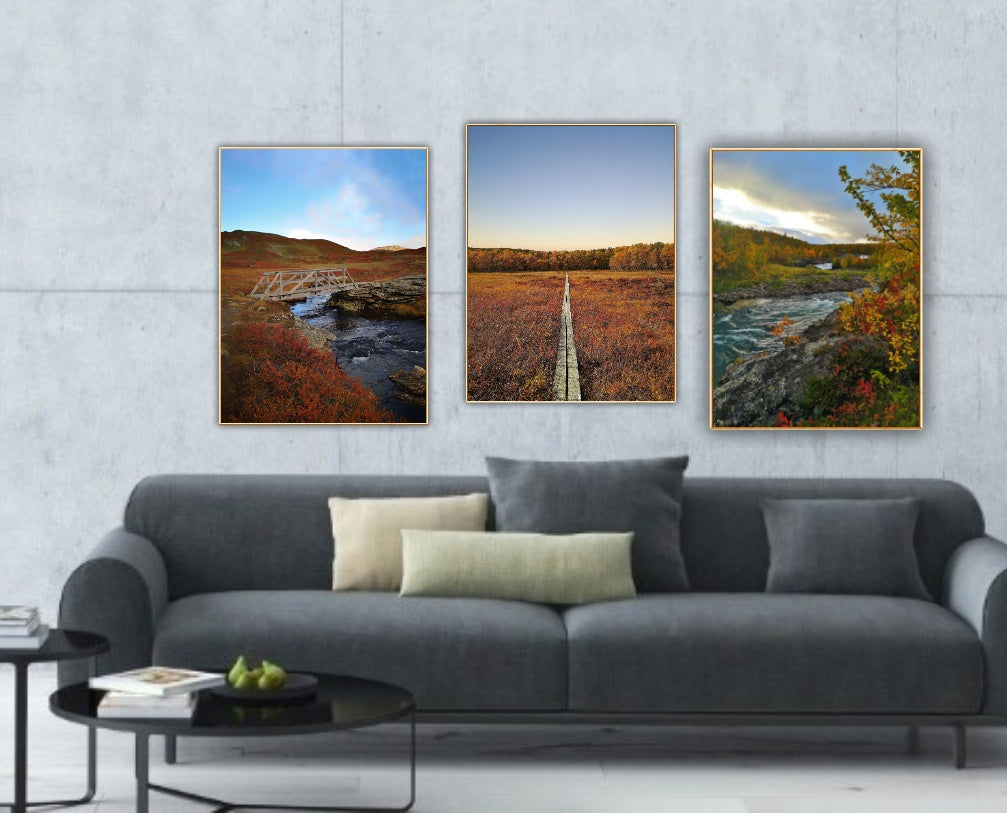 Färdigt tavelpaket "Höstglöd"