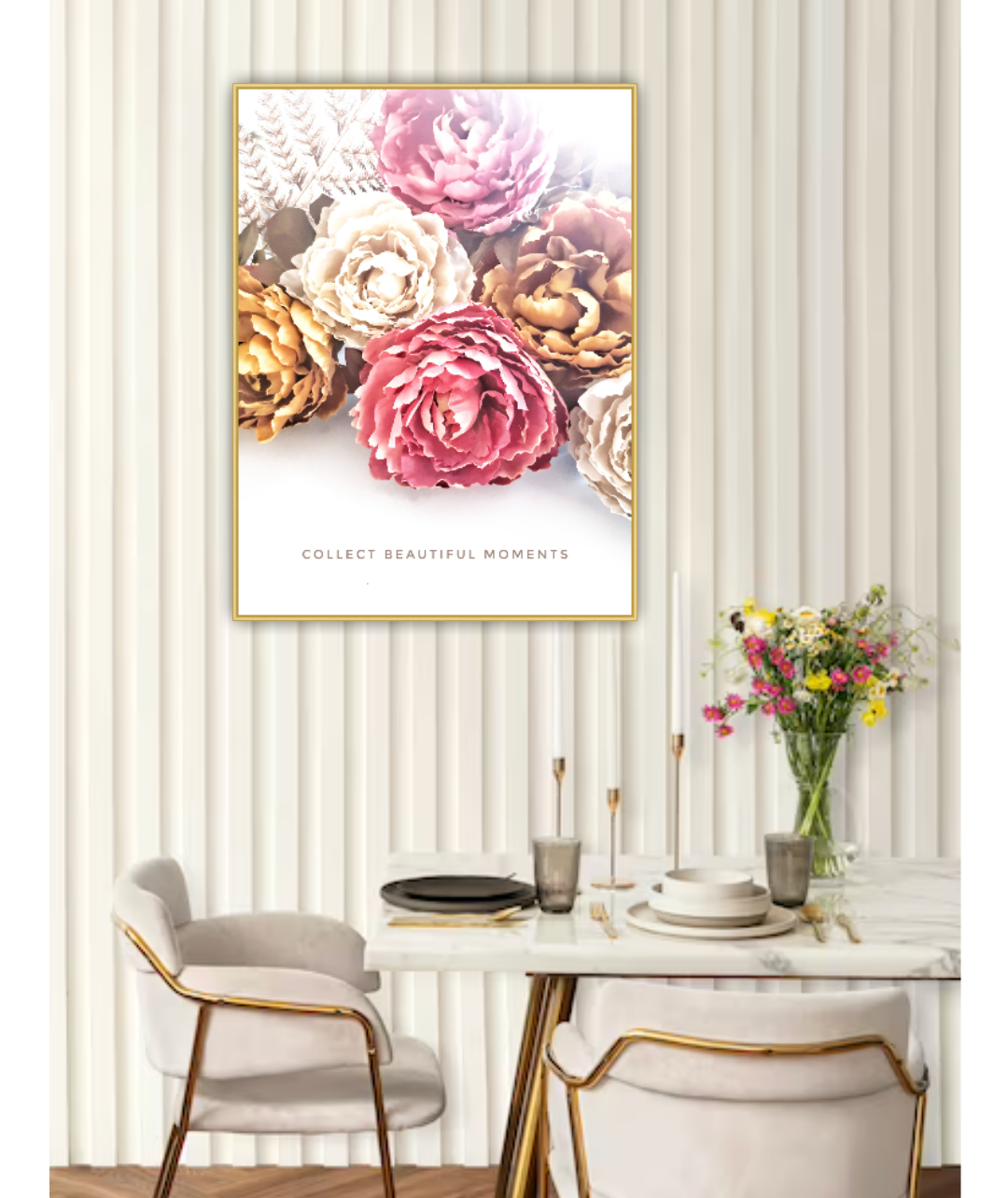 Kuddfodral "Colorful Flowers"