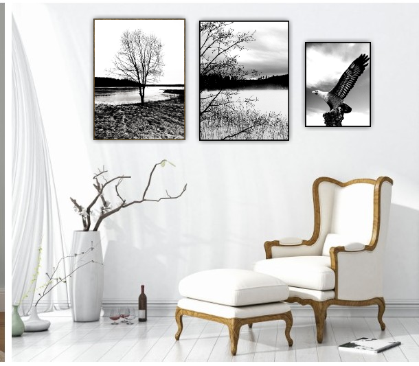 Färdigt Tavelpaket "Fridfull natur"