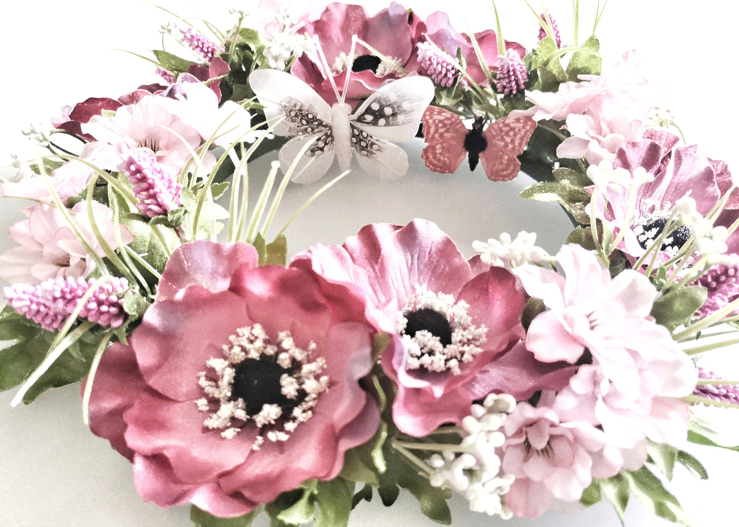 Färdigt Tavelpaket med matchande kuddfodral "Rosa Romantik"