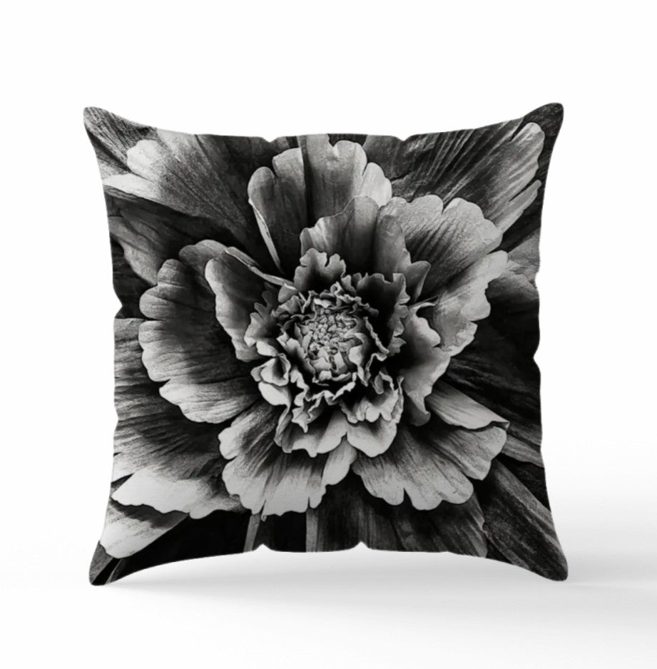 Färdigt Tavelpaket "Flower Explosion" Svart