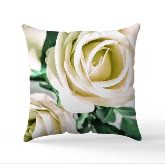 Kuddfodral "Dreamy Roses" Guld
