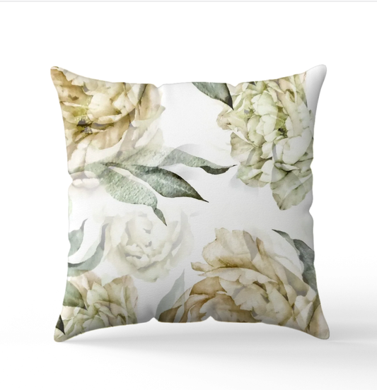 Kuddfodral "Flowerbed" Guld