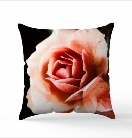 Kuddfodral "Beauty of Roses" Röd