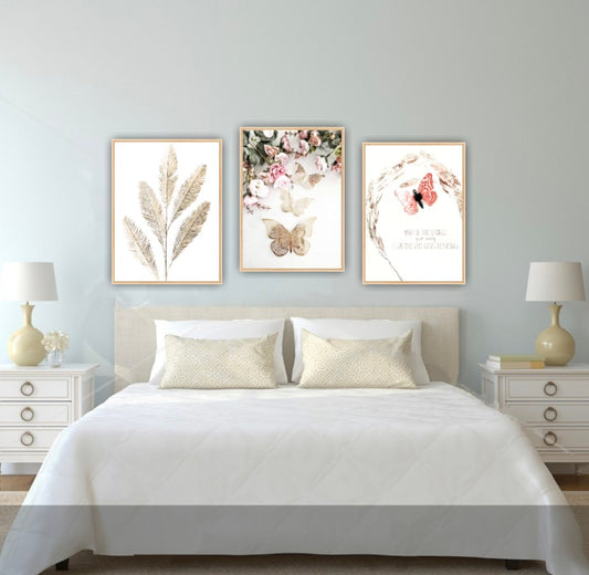 Färdigt Tavelpaket "Lyckans Fjäril"